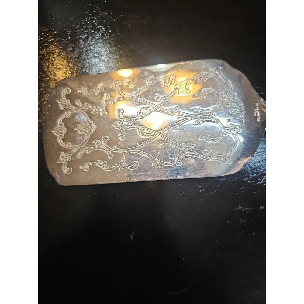 Gorham Heritage Cake Pie Server Silverplate Italy Ornate Engraved Vintage